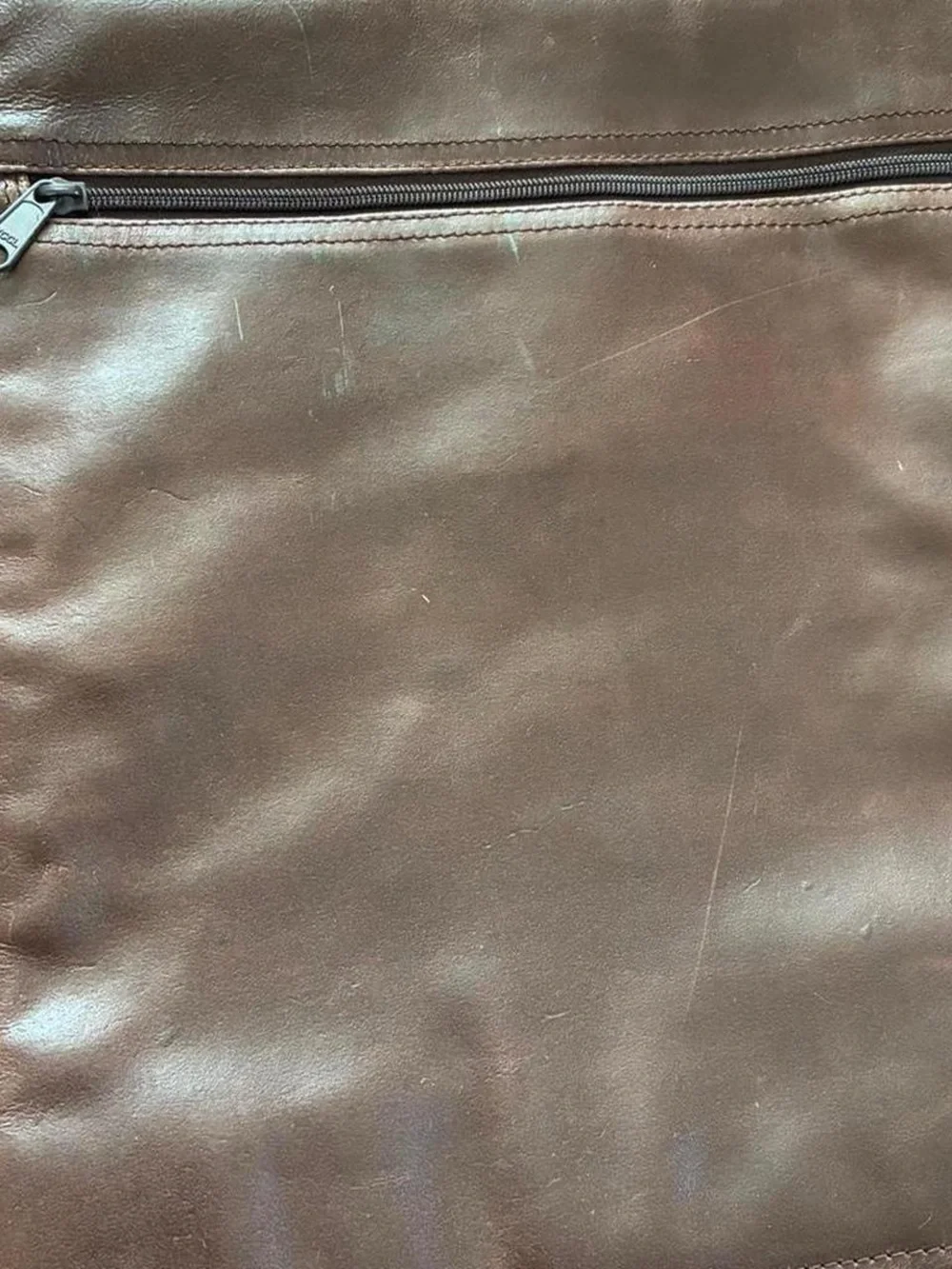 Brown Leather Laptop Satchel